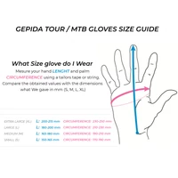 Picture 6/6 -GEPIDA TOUR GLOVES GREY L