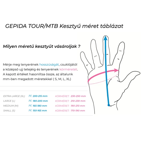 GEPIDA TOUR GLOVES GREY L